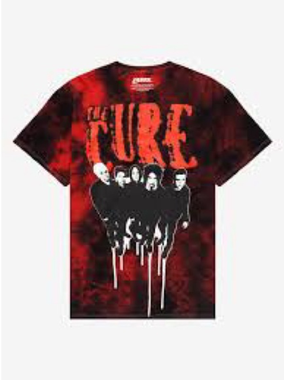 The Cure Group Shot Tie-Dye T-Shirt Size Small NEW